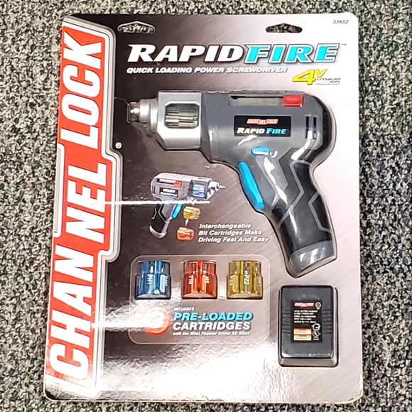 Other Cordless Driver Screwdriver Bit Set Channel Lock Rapid Fire 4v